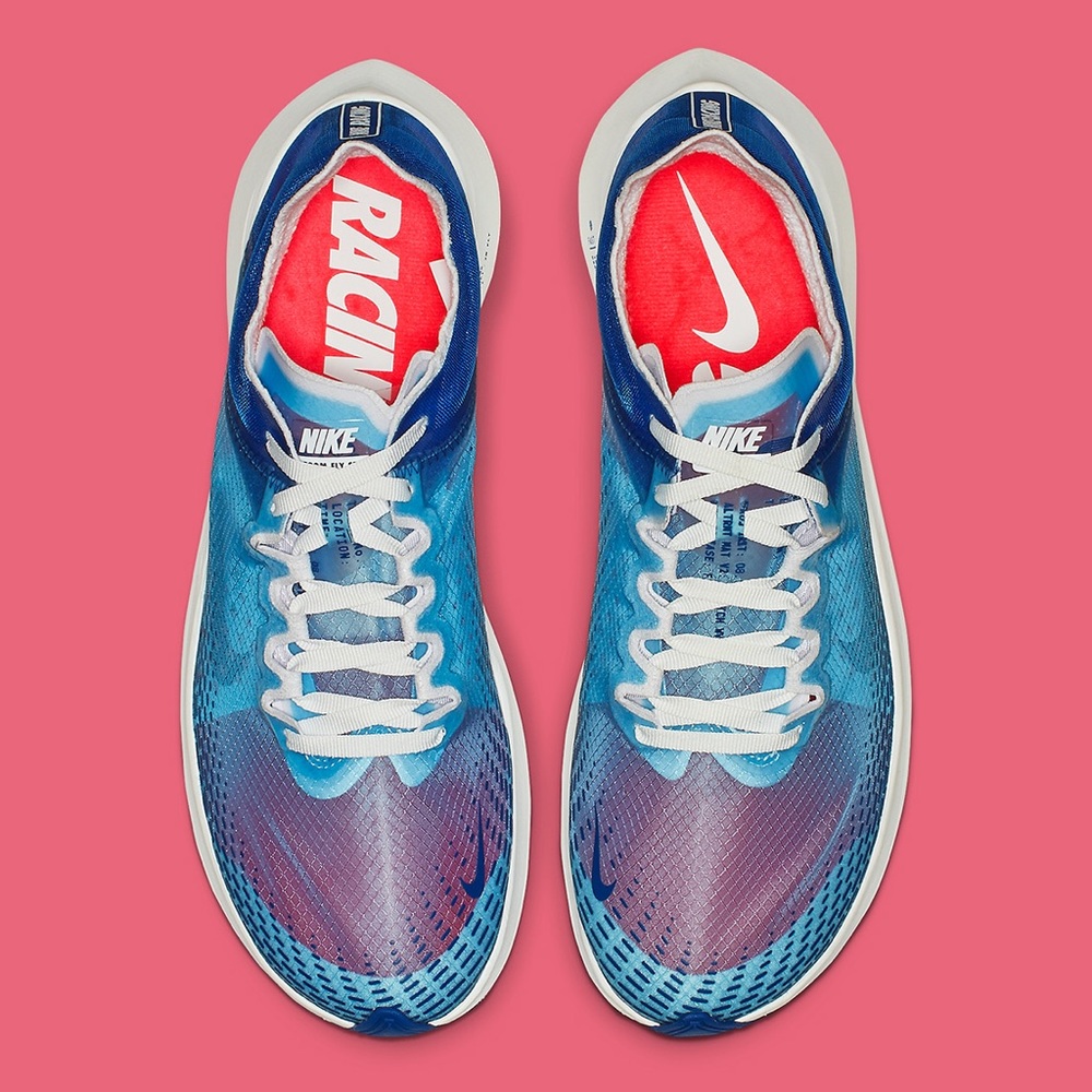 Nike Zoom Fly SP Fast in Blue Running Sneaker - Picture 5 of 8